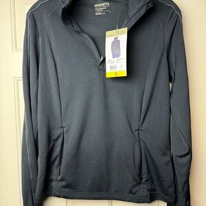 NWT: Mondetta Black Quarter-Zip Pullover - Size Small